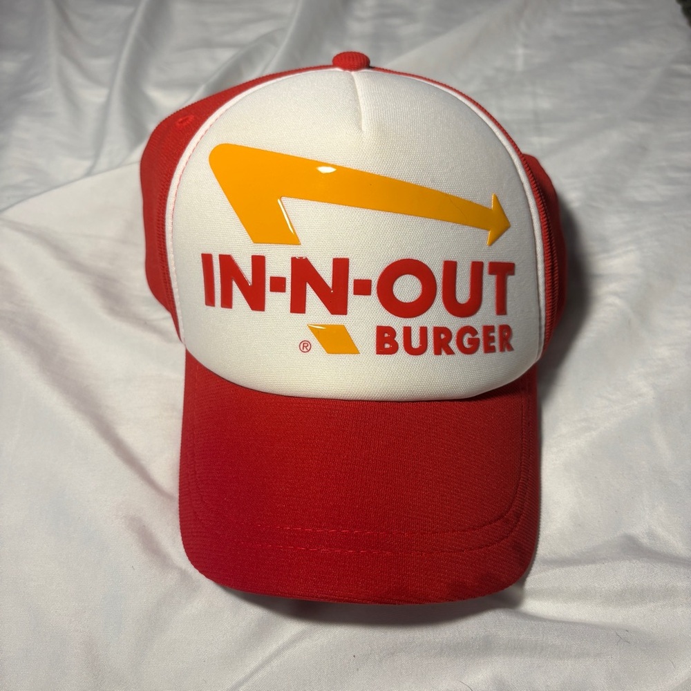 In-N-Out Burger Red and White Hat